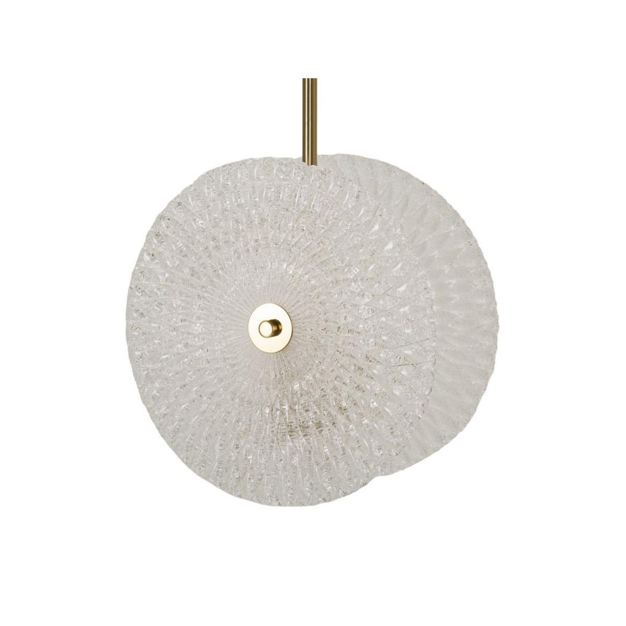 Voir la diapositive 4 : Paris Prix Lampe suspension en verre  circle  35cm blanc & or