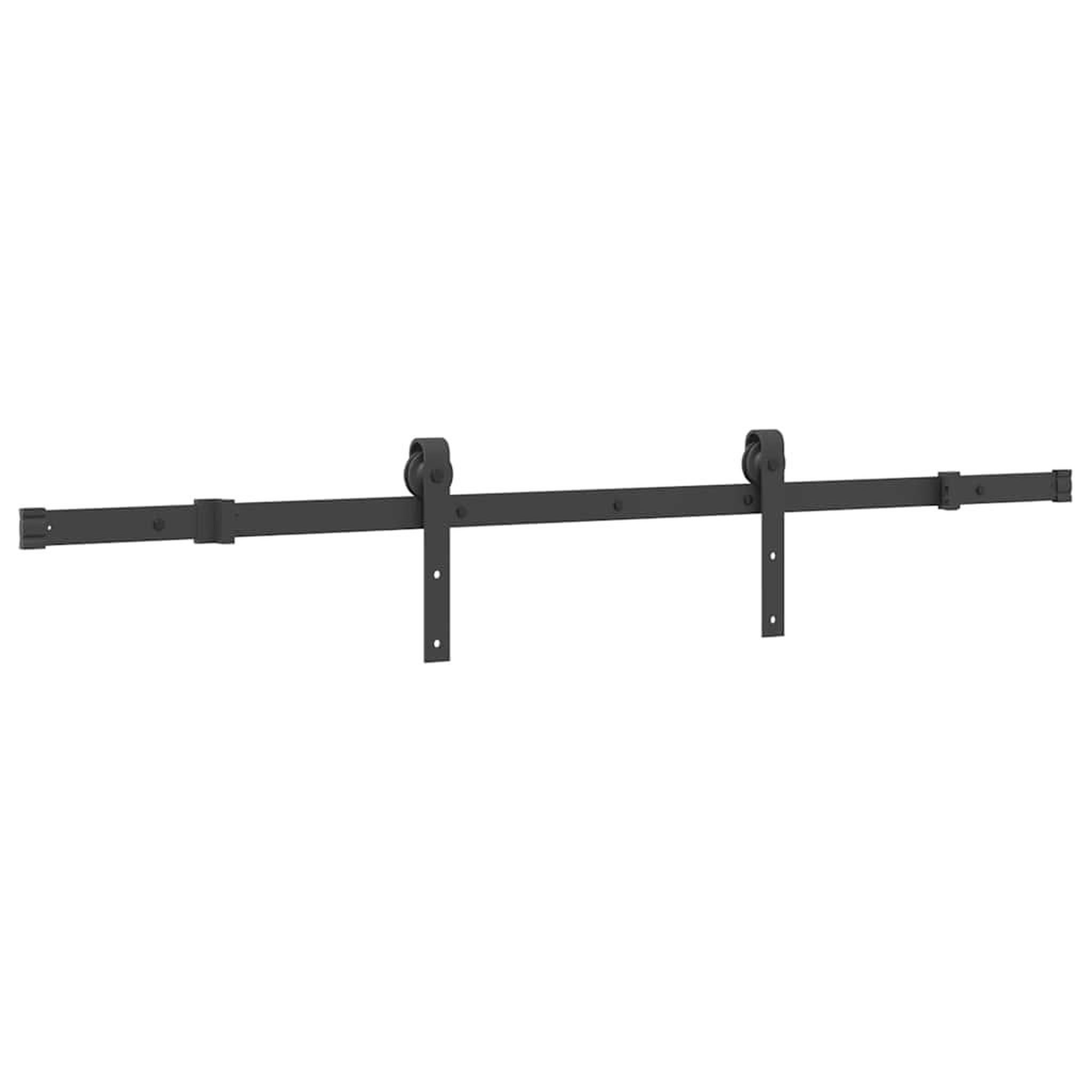 Voir la diapositive 2 : VIDAXL Kit de quincaillerie de porte coulissante 152,5 cm acier noir