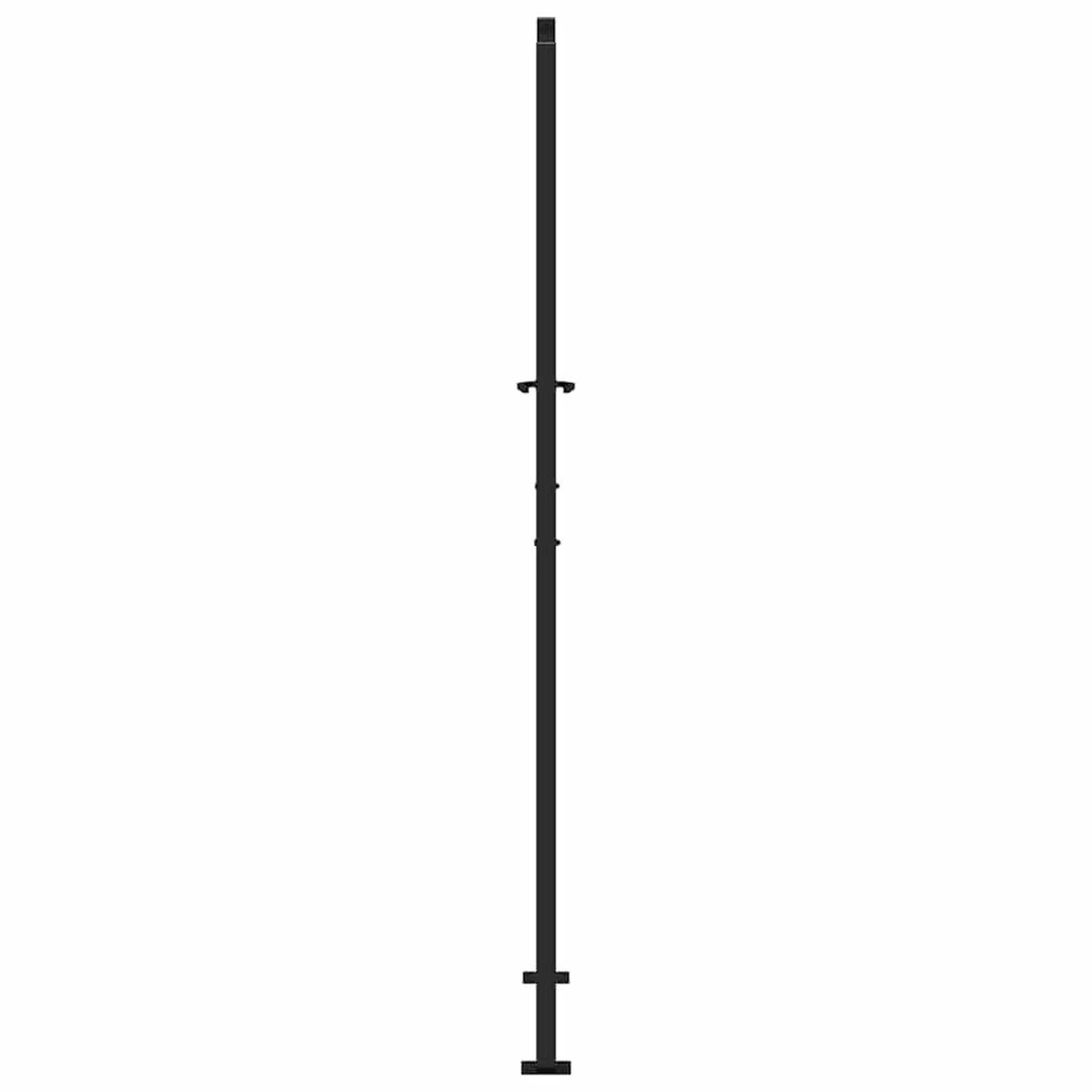 Voir la diapositive 5 : VIDAXL Portail de jardin noir 105x205 cm acier conception de vagues