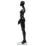 Voir la diapositive 3 : VIDAXL Mannequin femme corps complet base verre Noir brillant 175 cm
