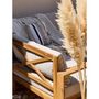 Voir la diapositive 5 : BOCARNEA Salon de jardin d'angle modulable - Bois d'acacia - 9 personnes - LEVATA XXL - Lin + Housse