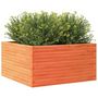 Voir la diapositive 4 : VIDAXL Jardiniere cire marron 90x90x46 cm bois de pin massif