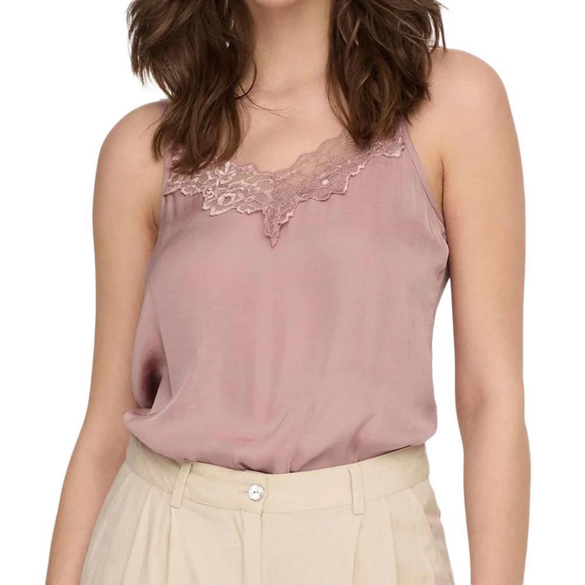 JACQUELINE DE YONG Top Mauve Femme JDY Appa