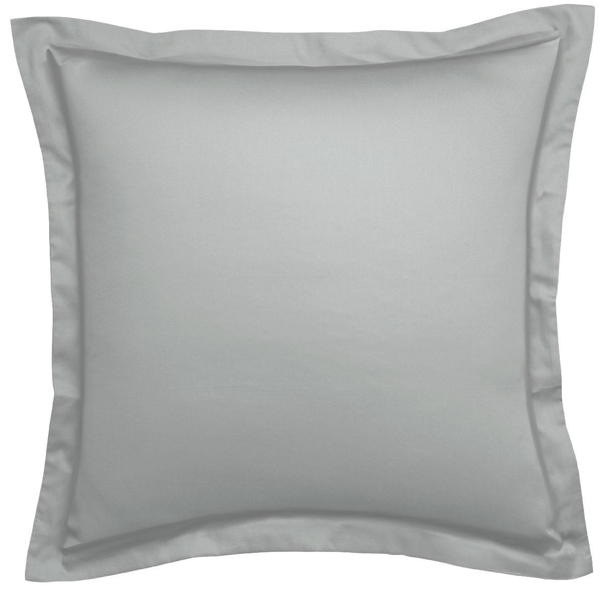 DODO Taie d'oreiller harmonie satin de coton coloris gris. Coloris disponibles : Gris