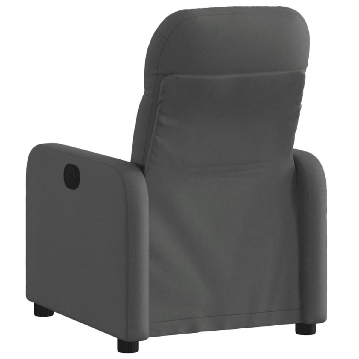 VIDAXL Fauteuil inclinable Gris fonce Tissu