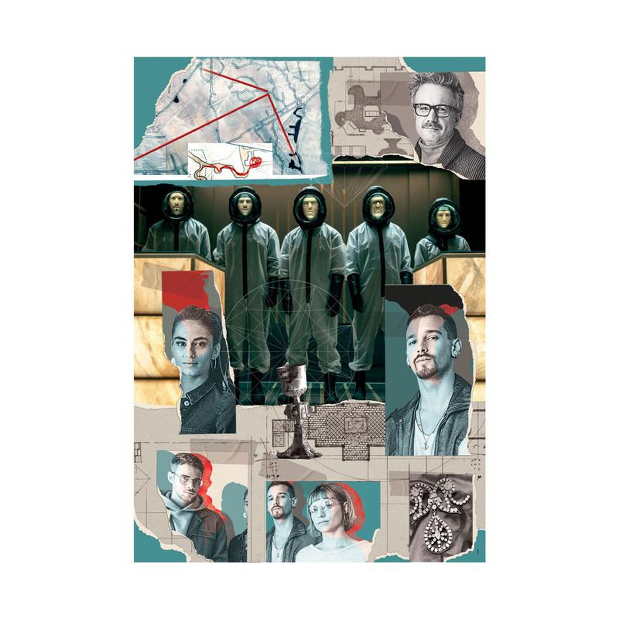 Voir la diapositive 2 : CLEMENTONI Clementoni Jigsaw Puzzle La Casa de Papel, 1000pcs. 39848