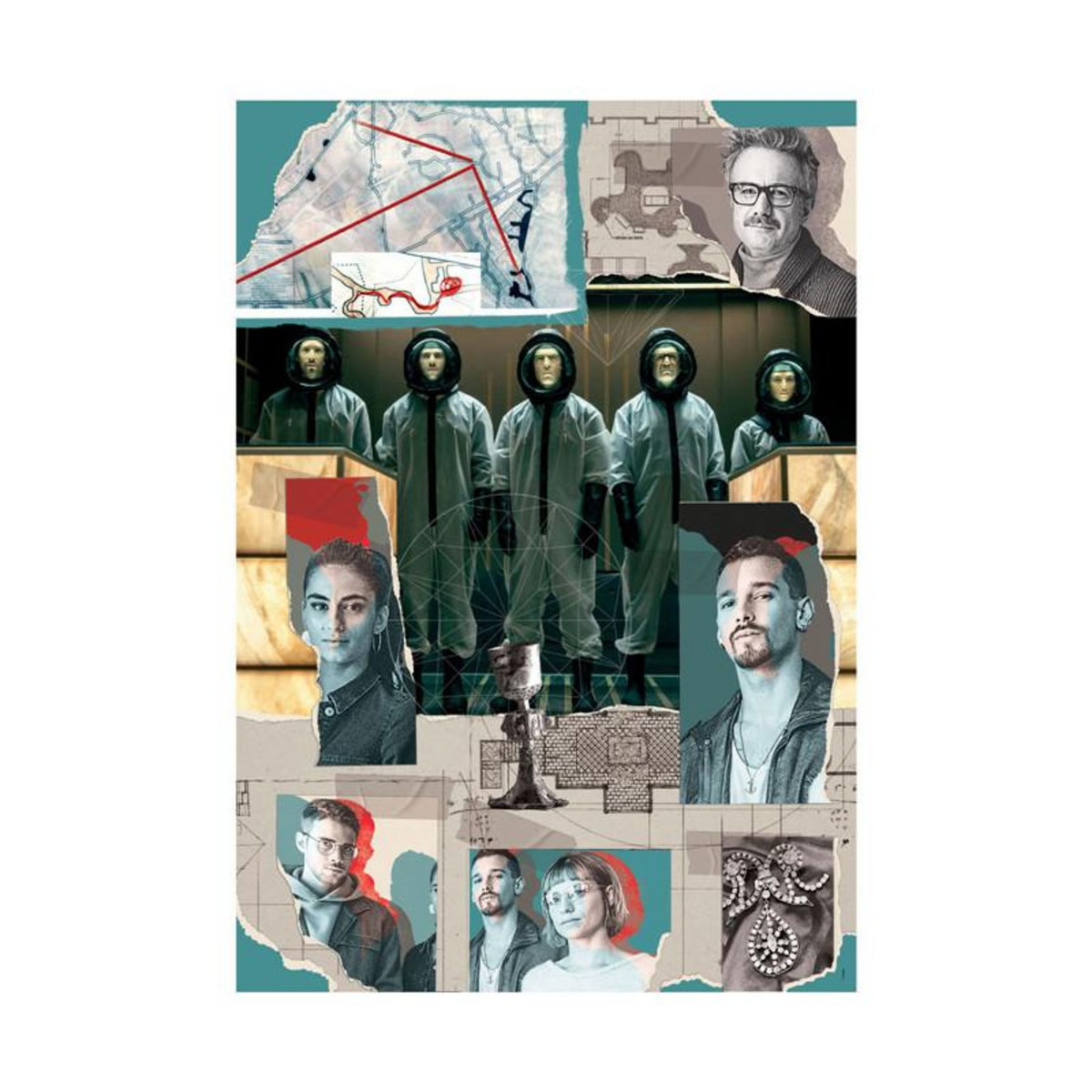 CLEMENTONI Clementoni Jigsaw Puzzle La Casa de Papel, 1000pcs. 39848