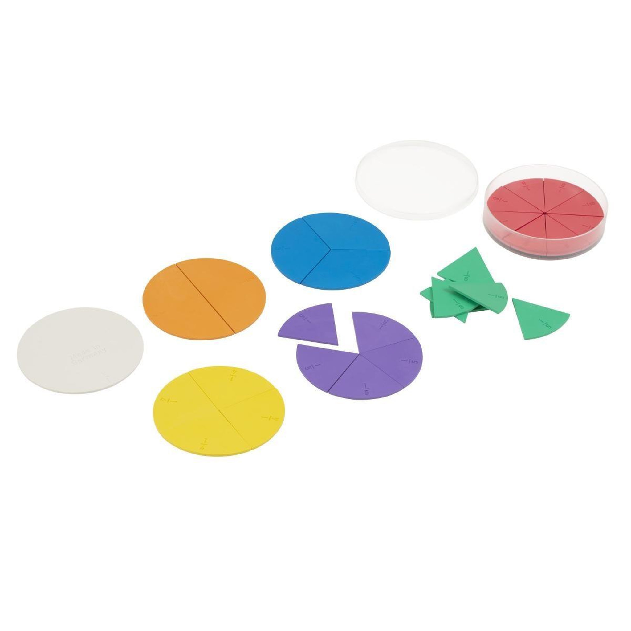 EDUCO Fractions - rond — ensemble de 12 pièces