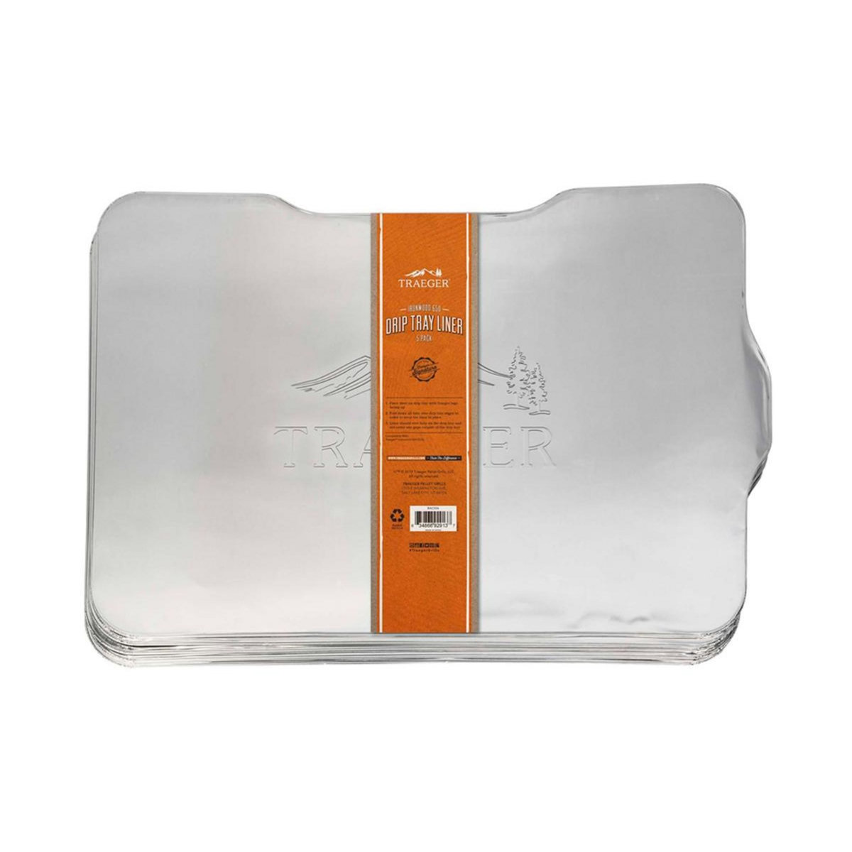 TRAEGER Lot de 5 plaques aluminium de récupération des graisses pour barbecue à pellets Ironwood 650 - Traeger