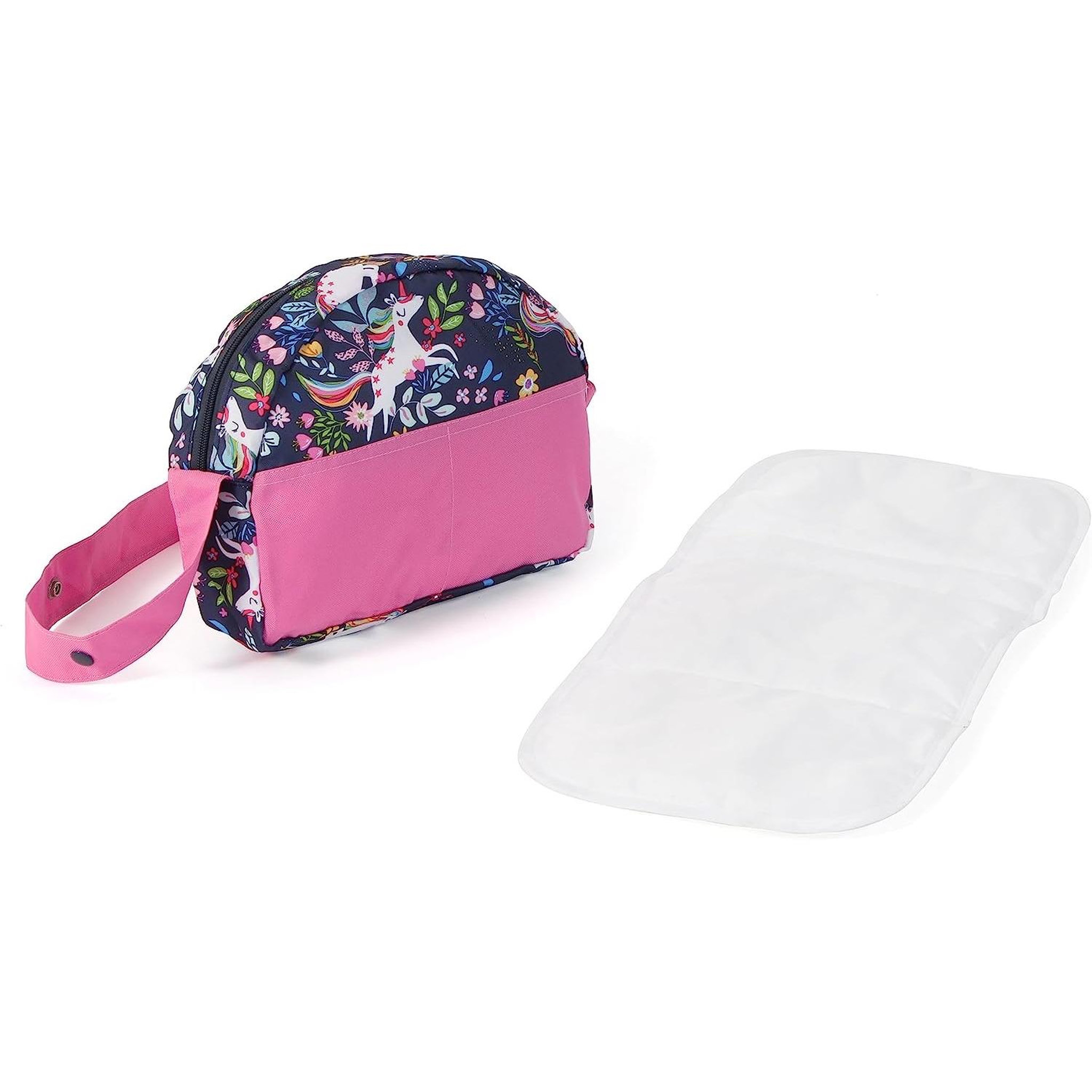 Voir la diapositive 2 : BAYER CHIC 2000 Sac à langer pour poussettes de poupées Licorne