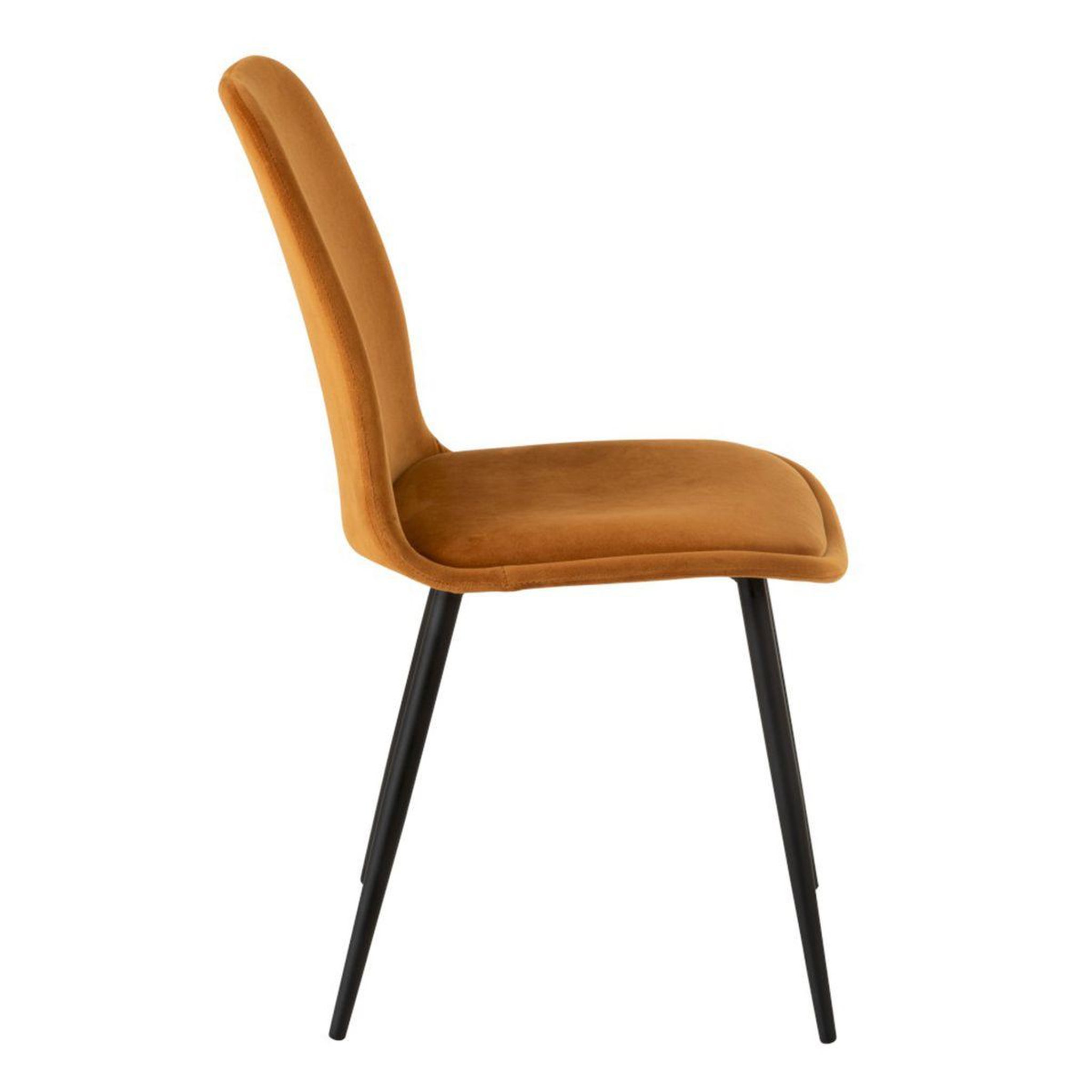 Voir la diapositive 3 : J-LINE Chaise Design  Claire  87cm Ocre