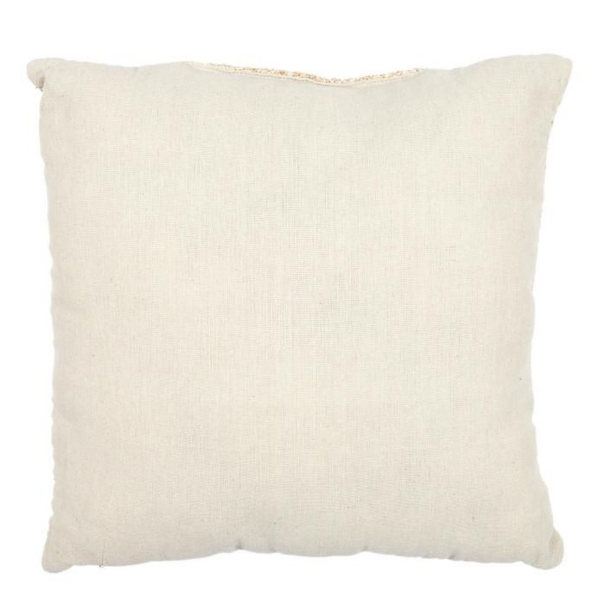 Paris Prix Coussin Déco  Palmier  40x40cm Naturel & Blanc