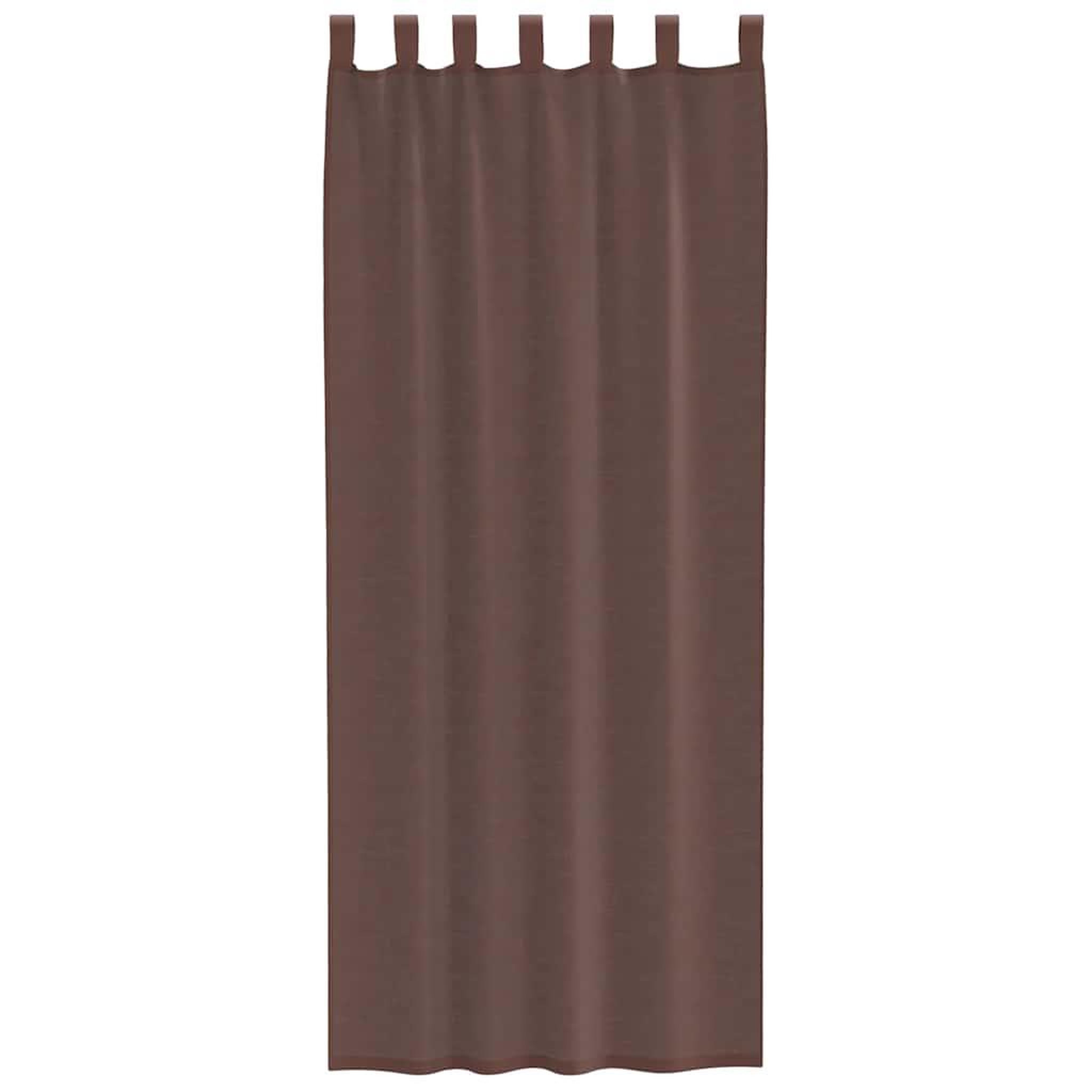 Voir la diapositive 4 : VIDAXL Rideaux en voile avec passe-tringles 2 pcs marron
