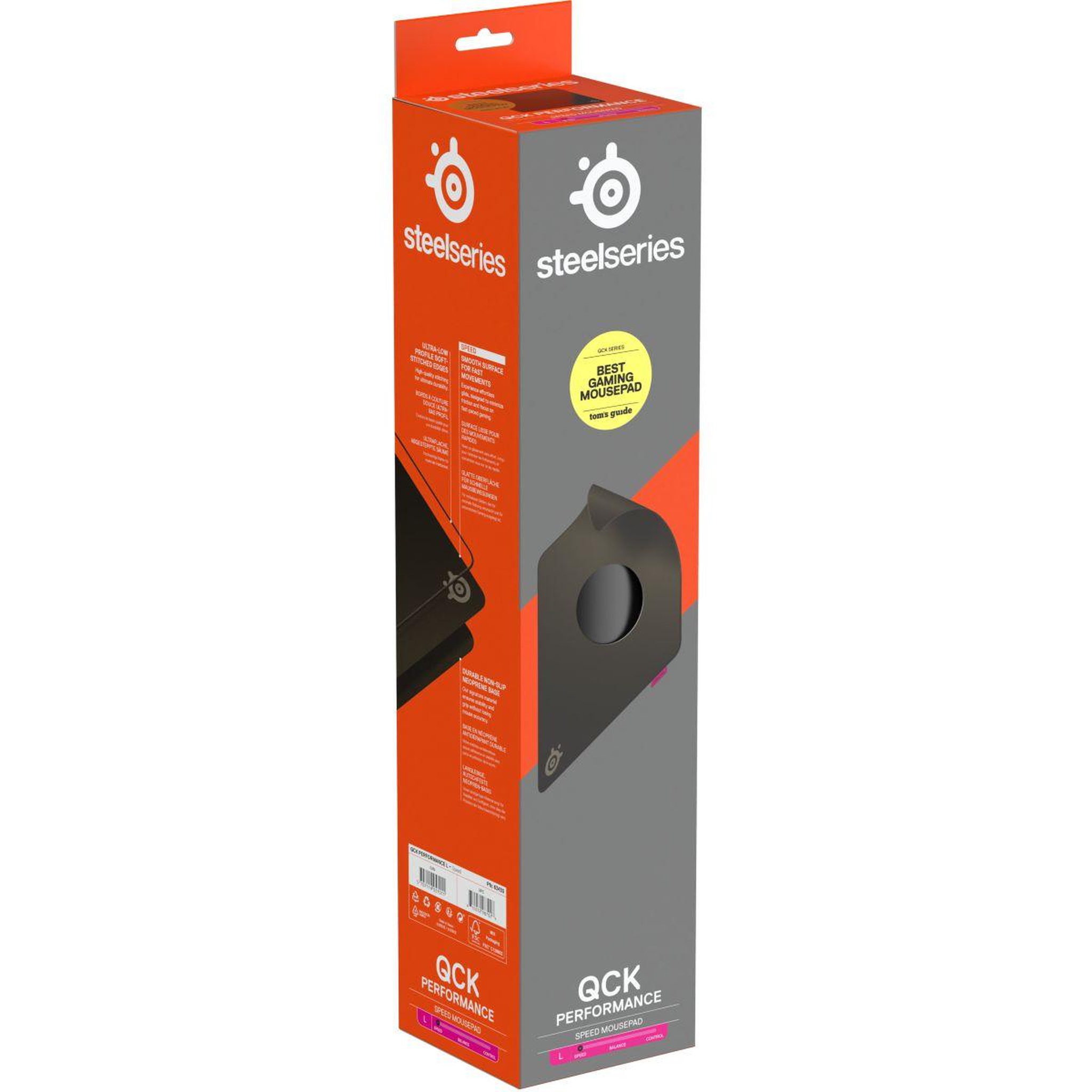 Voir la diapositive 4 : STEEL SERIES Tapis de souris QcK Perf L Speed