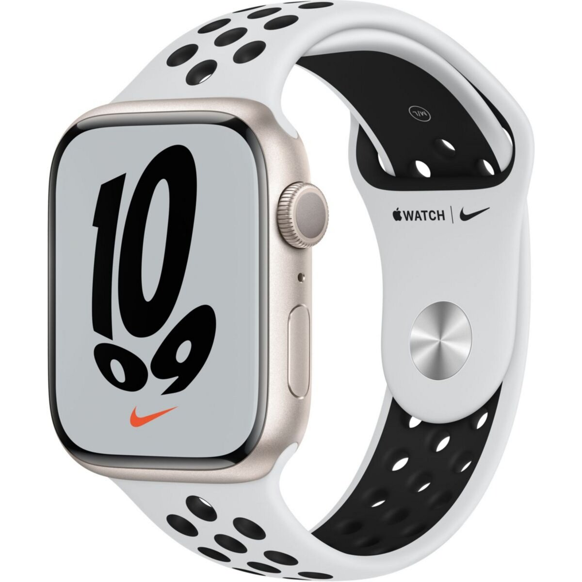 APPLE Montre connect e Nike 45MM Alu Lumiere Plat Noir Series 7