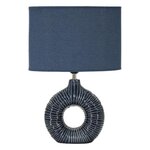 Paris Prix Lampe à Poser en Céramique  Seta  43cm Bleu