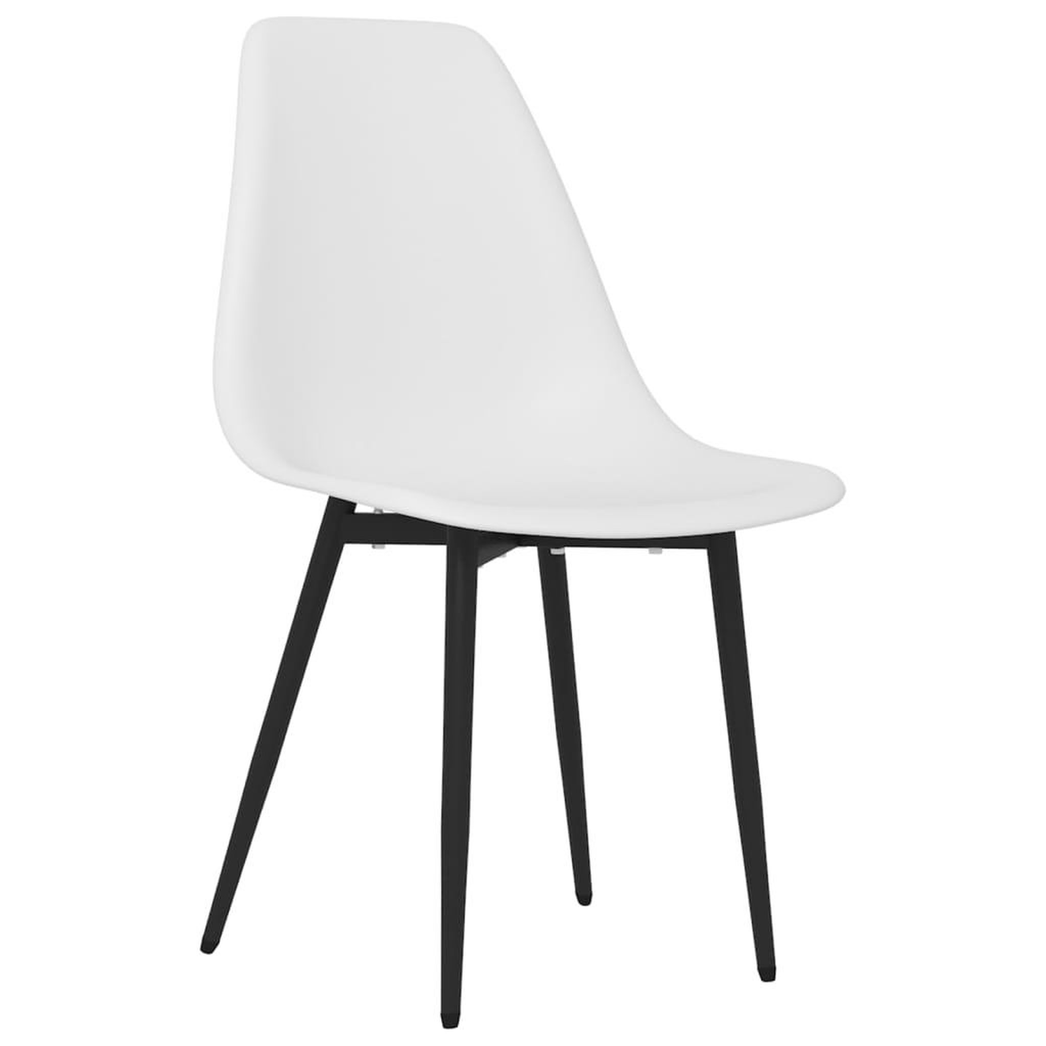 Voir la diapositive 3 : VIDAXL Chaises a manger lot de 6 blanc PP