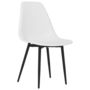 Voir la diapositive 3 : VIDAXL Chaises a manger lot de 6 blanc PP