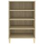 Voir la diapositive 4 : VIDAXL Buffet Chene sonoma 57x35x90 cm Bois d'ingenierie