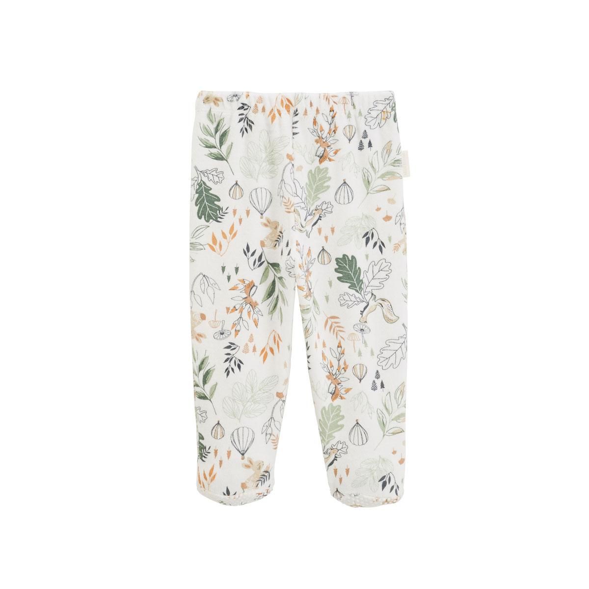 Petit Béguin Pyjama bébé 2 pièces en velours avec pieds Merlin