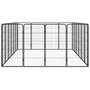 Voir la diapositive 4 : VIDAXL Parc pour chien 20panneaux Noir 50x100cm Acier enduit de poudre