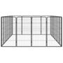 Voir la diapositive 4 : VIDAXL Parc pour chien 20panneaux Noir 50x100cm Acier enduit de poudre