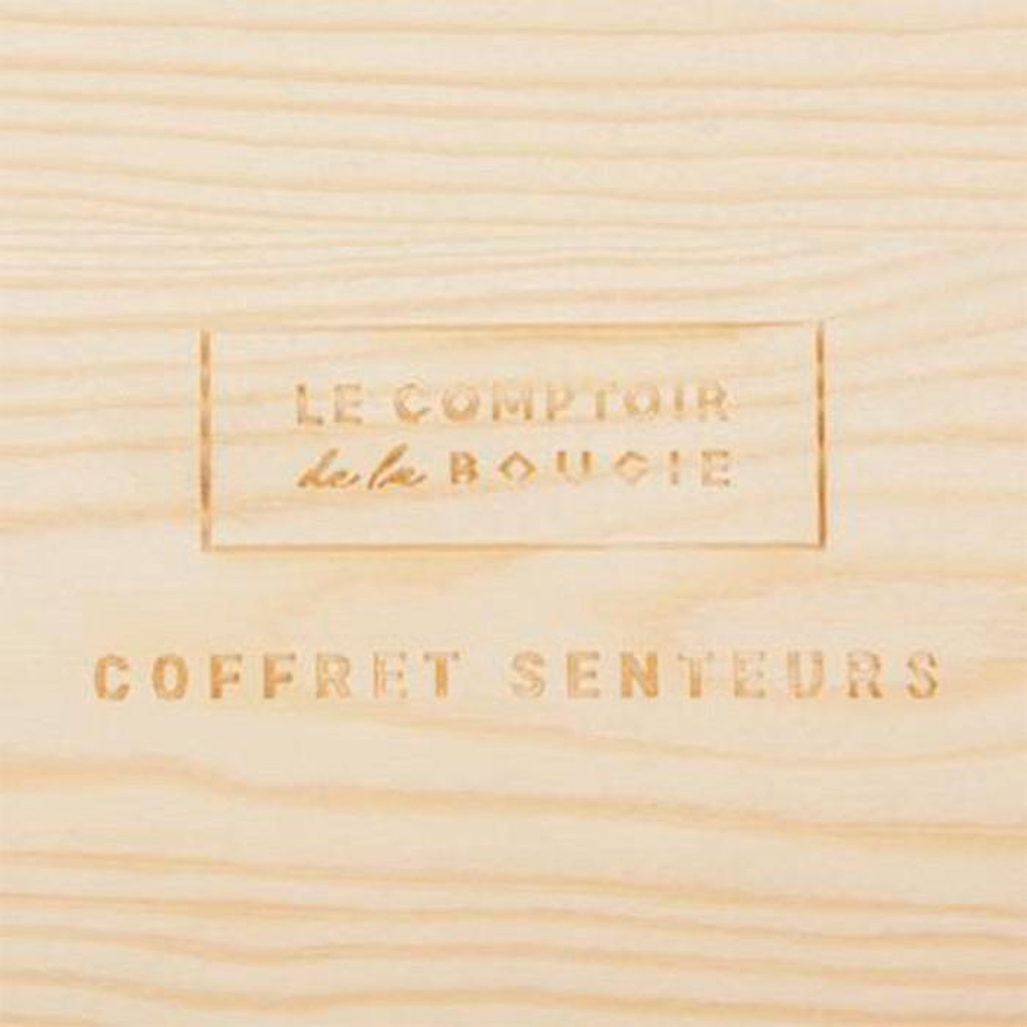 Voir la diapositive 6 : COMPTOIR DE LA BOUGIE Coffret Senteur Parfumé 10 Pièces  Bois  15cm Beige