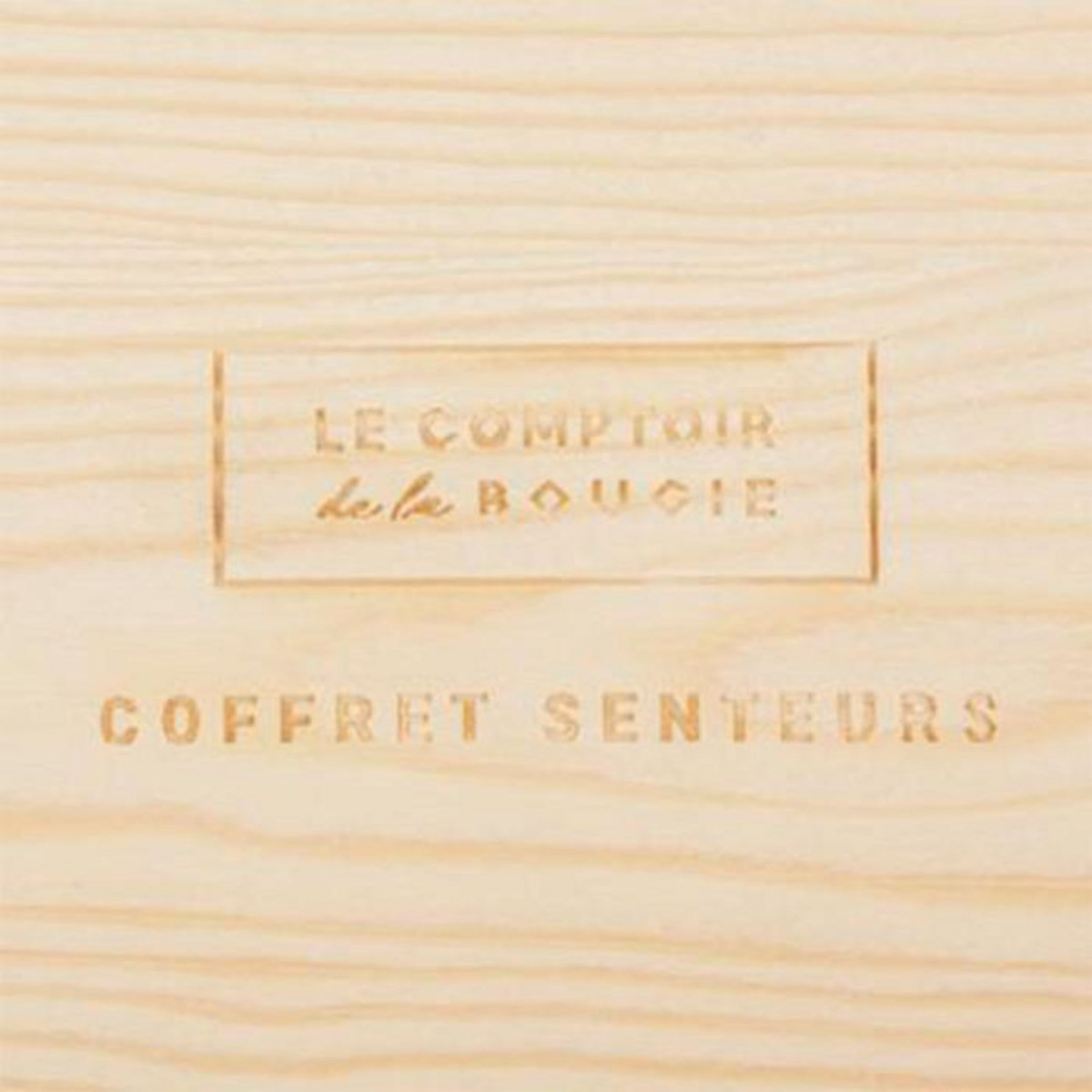 COMPTOIR DE LA BOUGIE Coffret Senteur Parfumé 10 Pièces  Bois  15cm Beige