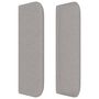 Voir la diapositive 4 : VIDAXL Tete de lit avec oreilles Gris clair 183x16x78/88 cm Tissu