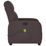 Voir la diapositive 4 : VIDAXL Fauteuil de massage inclinable Marron fonce Tissu