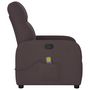 Voir la diapositive 4 : VIDAXL Fauteuil de massage inclinable Marron fonce Tissu