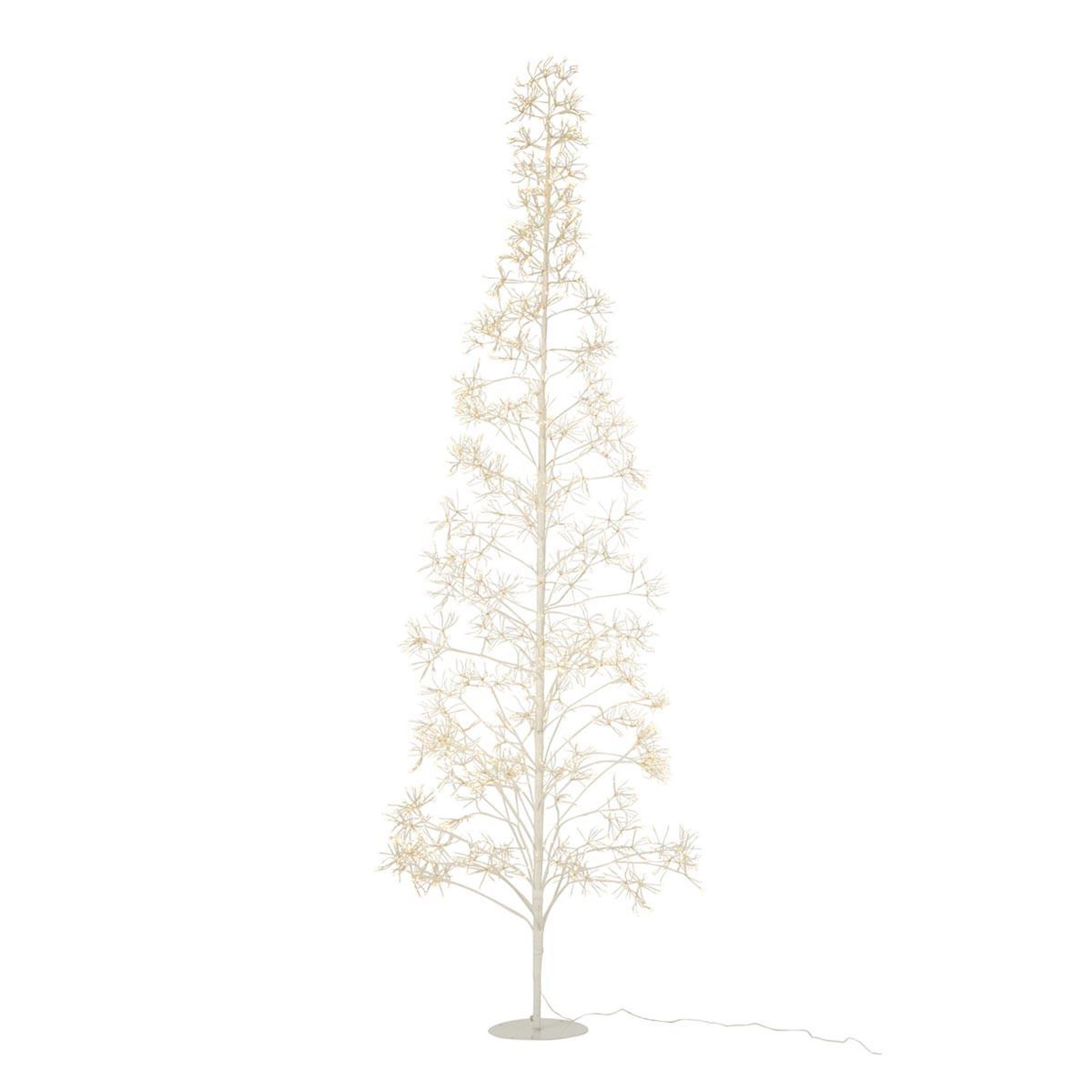 J-LINE Sapin en métal 3000 led  howard  240cm blanc