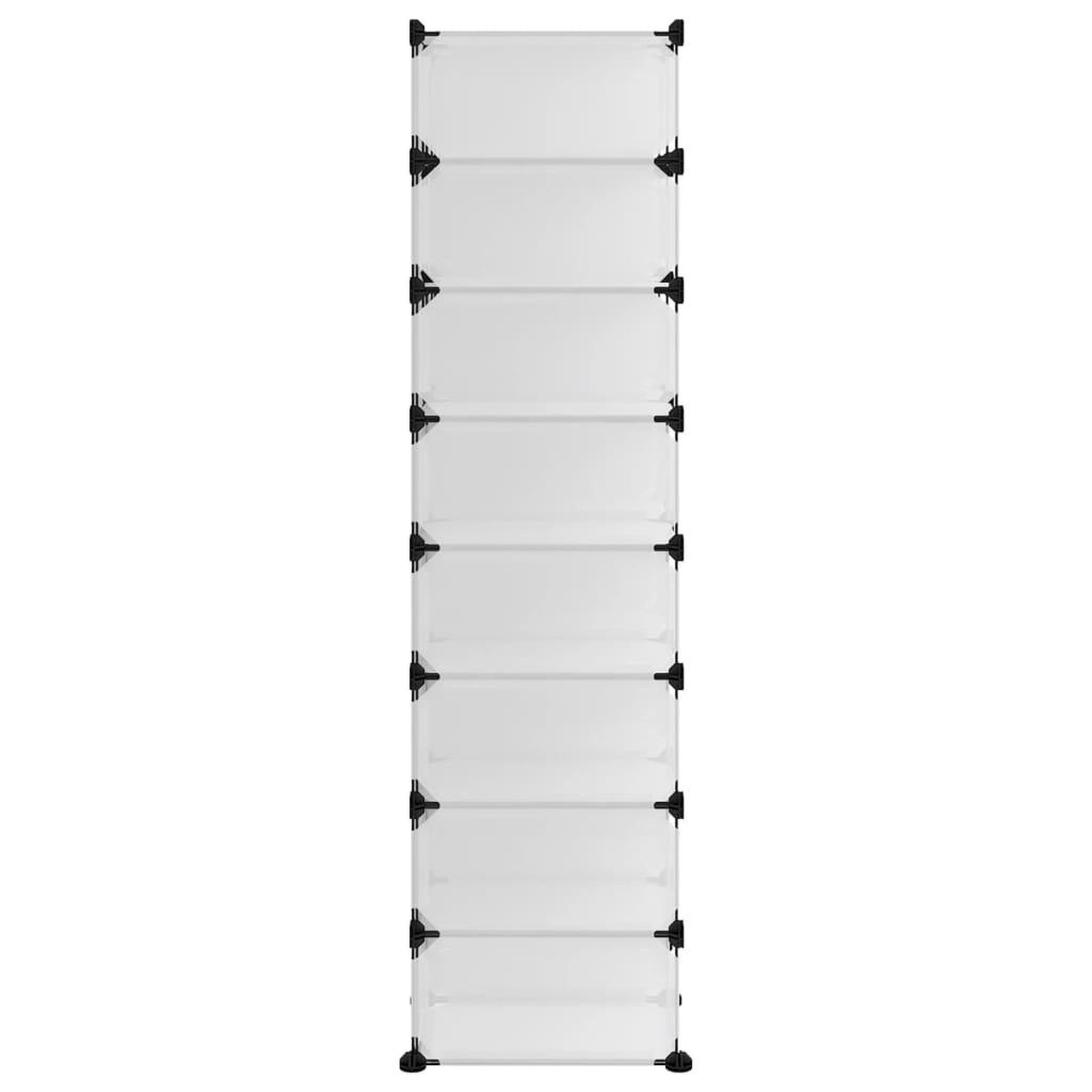 Voir la diapositive 4 : VIDAXL Etagere a chaussures Transparent 93x36,5x140 cm PP