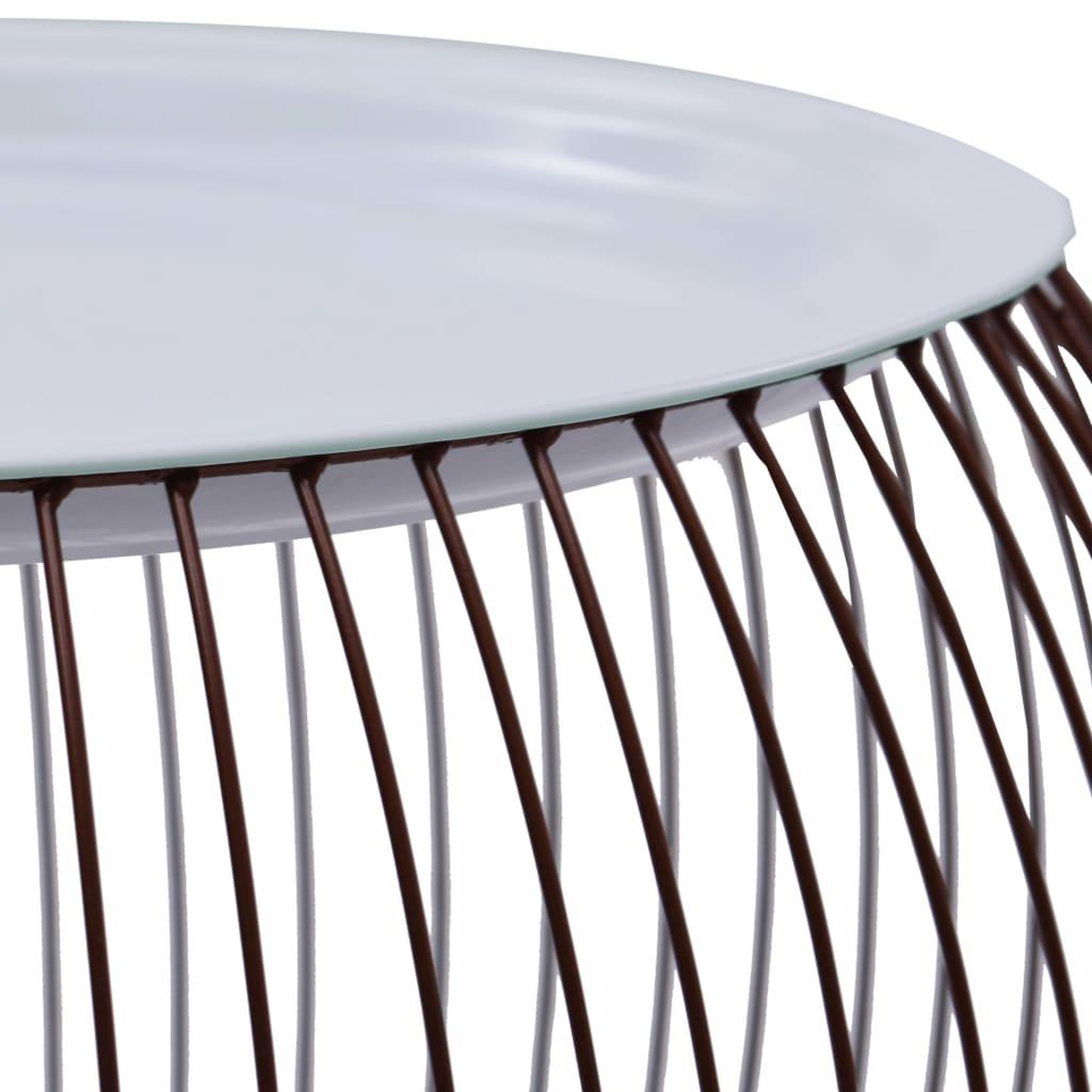 Voir la diapositive 4 : VIDAXL Table basse Dore Ø 51 cm