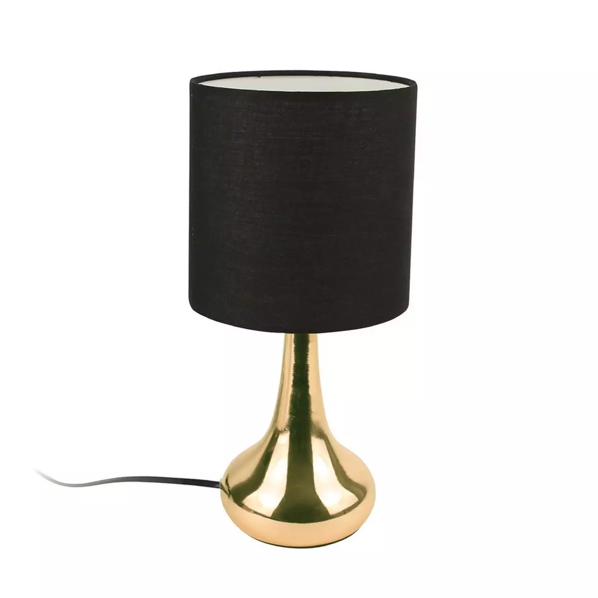 The Home Deco Factory Lampe de chevet design Touch - H. 32 cm - Noir