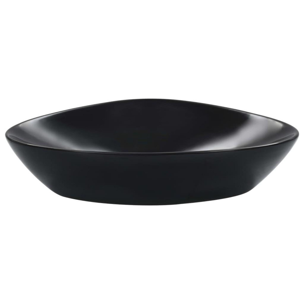 VIDAXL Lavabo 58,5 x 39 x 14 cm Ceramique Noir
