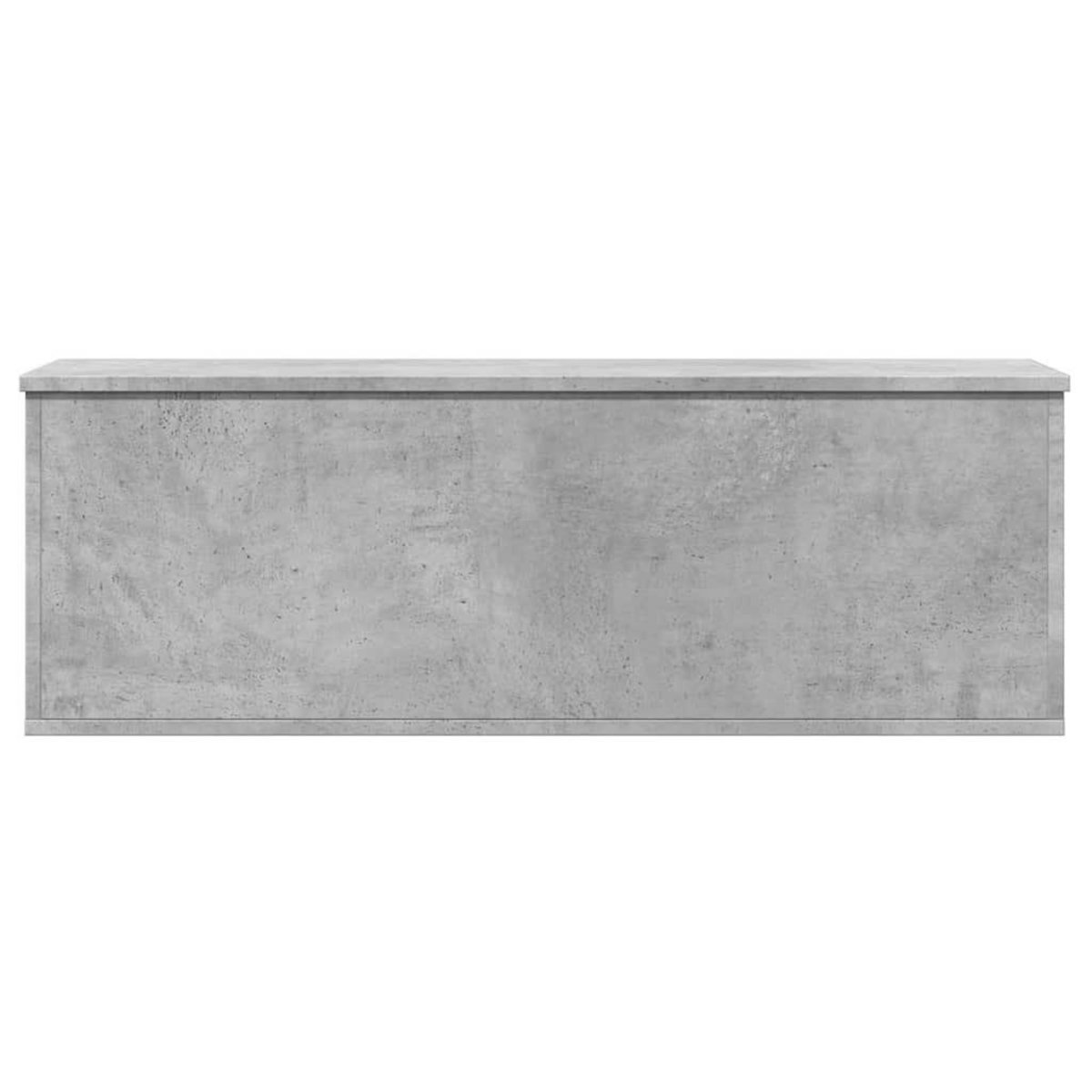 VIDAXL Boîte de rangement gris beton 102x35x35 cm bois d'ingenierie