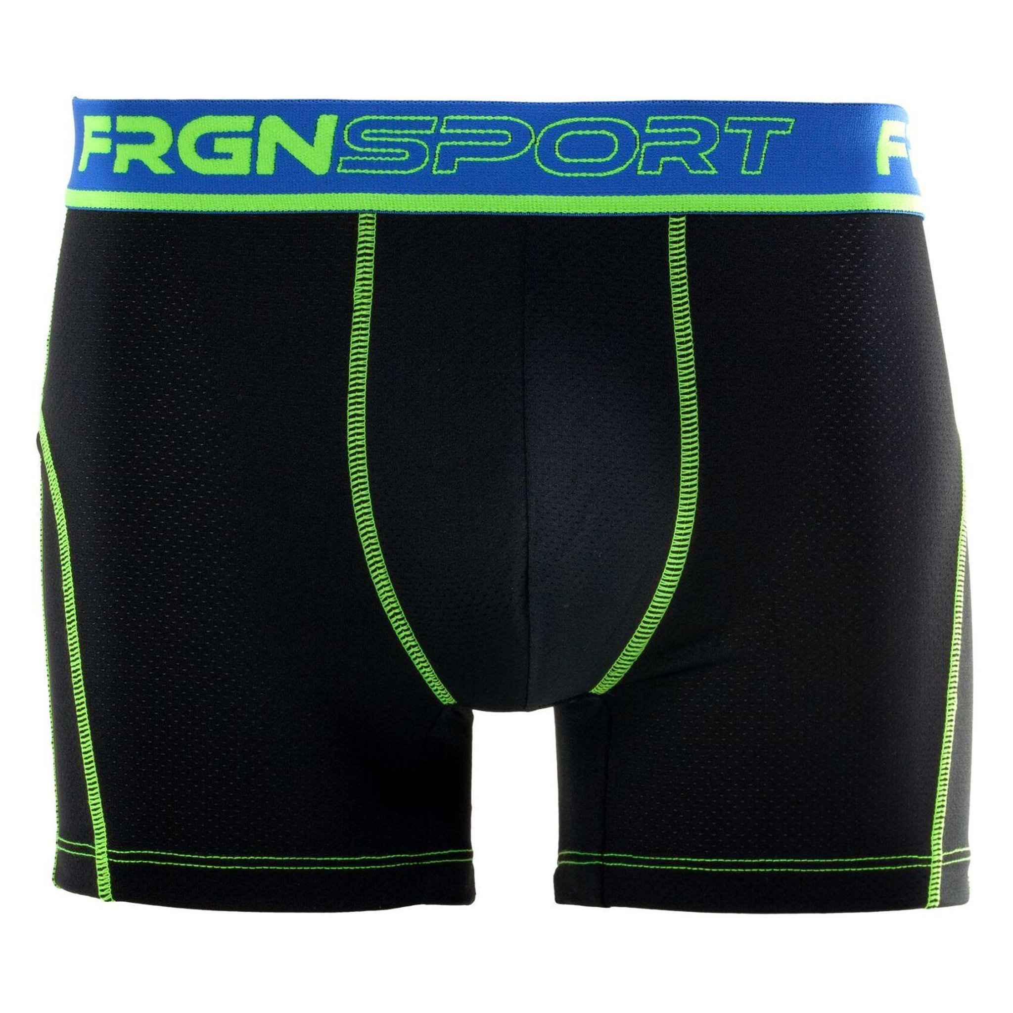 Voir la diapositive 3 : FREEGUN Lot de 4 boxers homme aktiv sport fluo