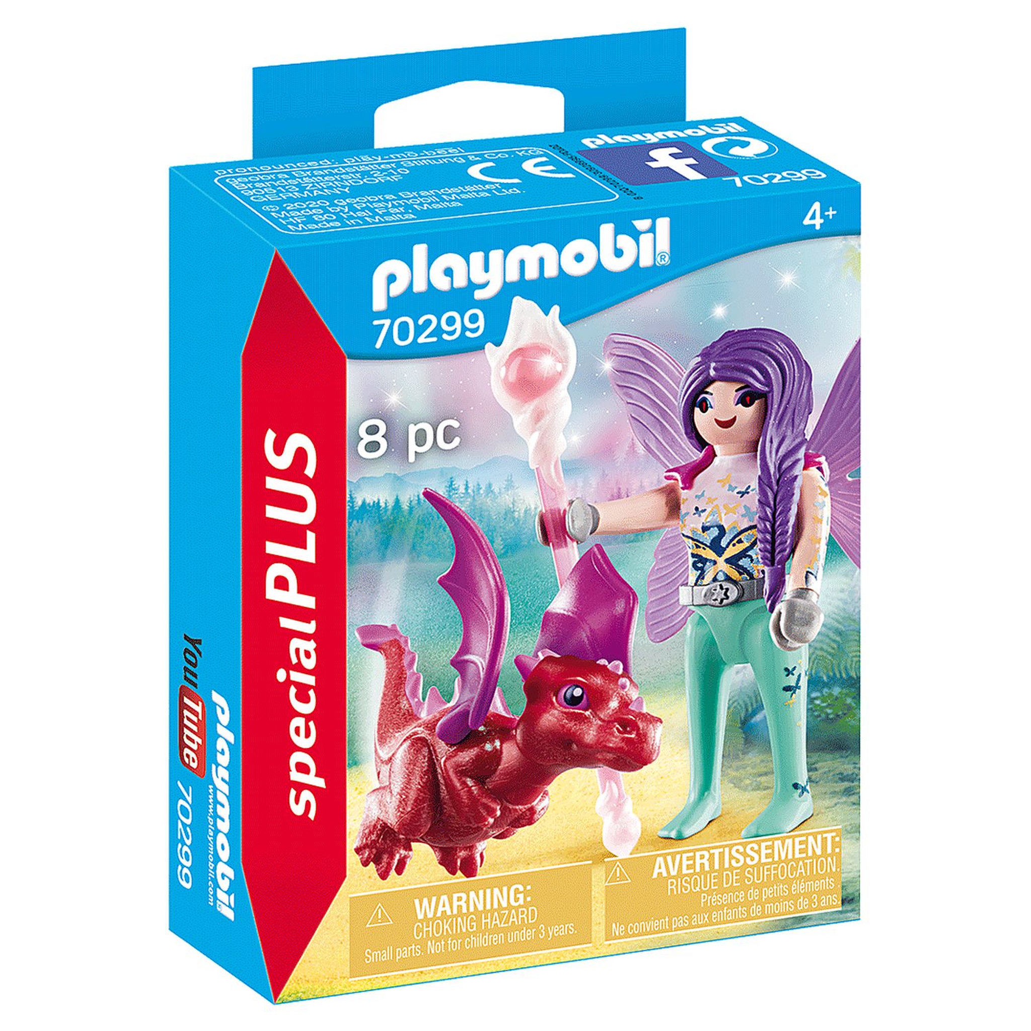 PLAYMOBIL 70299 - Spécial Plus - Fée avec bébé dragon