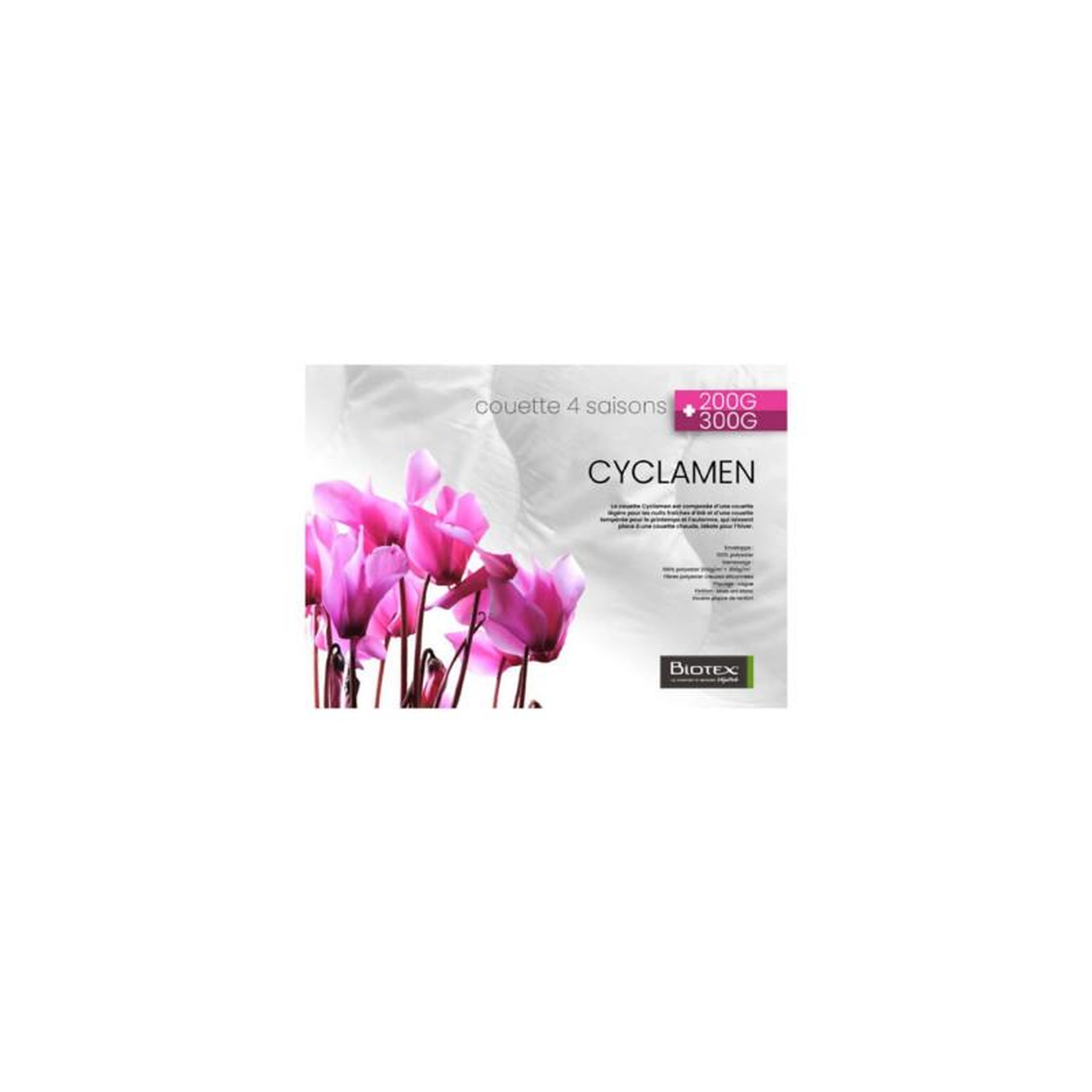BIOTEX Couette Biotex CYCLAMEN 240 X 220CM