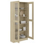 Voir la diapositive 4 : VIDAXL Armoire vitrine Chene sonoma 82,5x30,5x185,5 cm Bois ingenierie