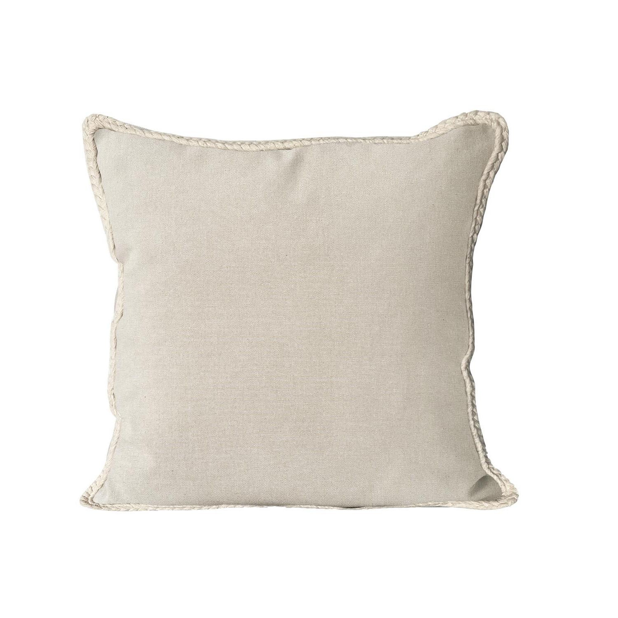 SOLEIL D'OCRE Coussin en pur coton lavé elena, par soleil d'ocre