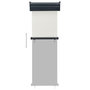 Voir la diapositive 5 : VIDAXL Auvent lateral de balcon 65x250 cm Creme