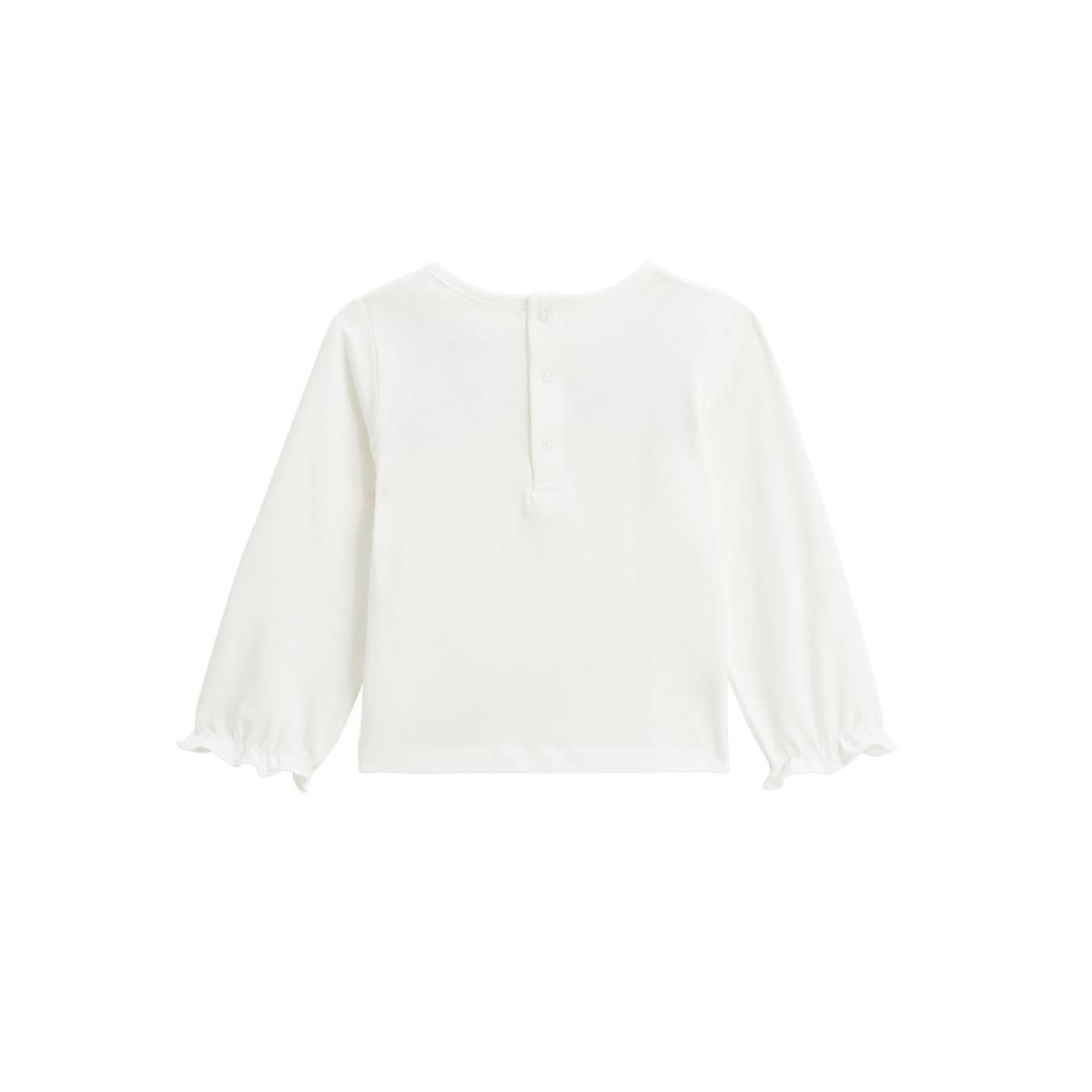Petit Béguin T-shirt bébé manches longues écru Lily