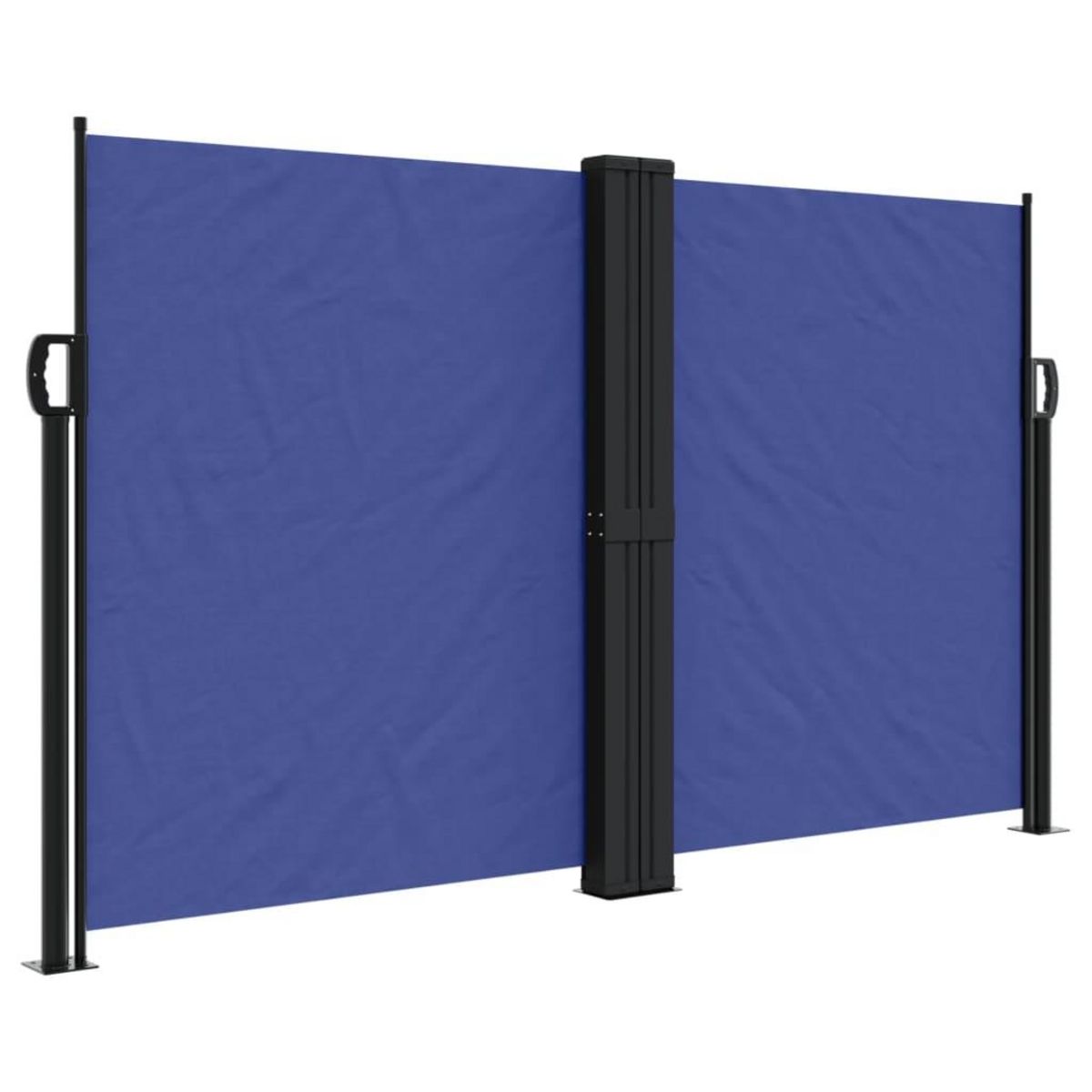 VIDAXL Auvent lateral retractable bleu 140x600 cm