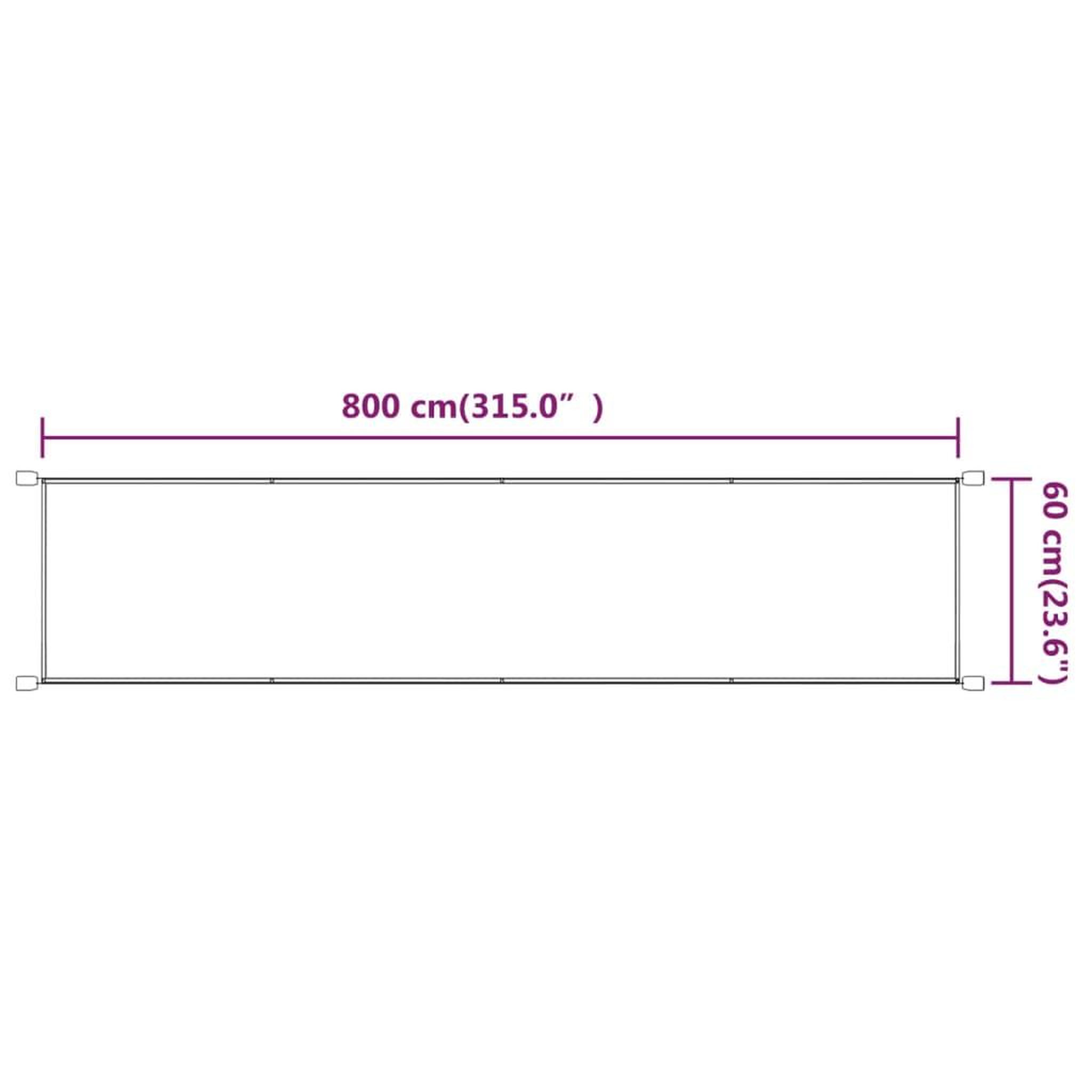Voir la diapositive 6 : VIDAXL Auvent vertical Bleu 60x800 cm Tissu oxford