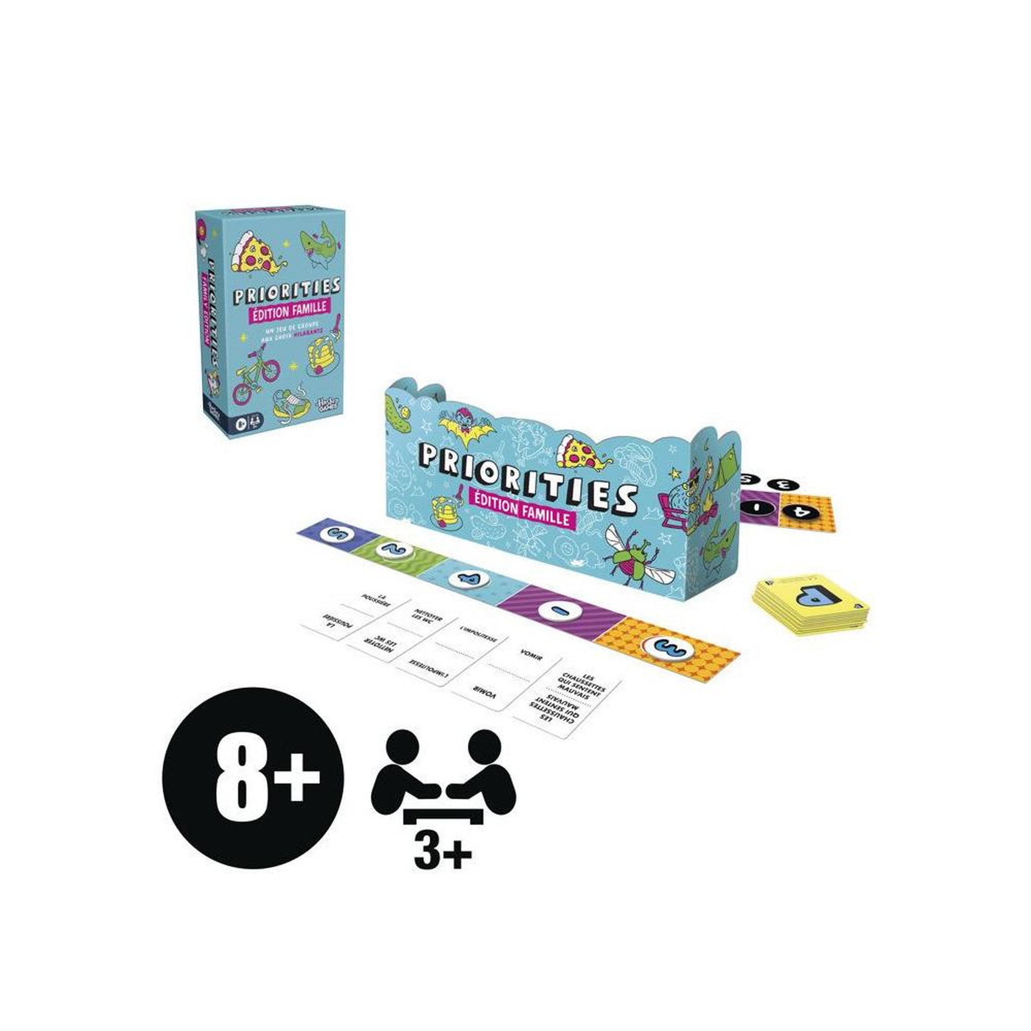 Voir la diapositive 4 : HASBRO Jeu de cartes de classement Priorities Family Edition