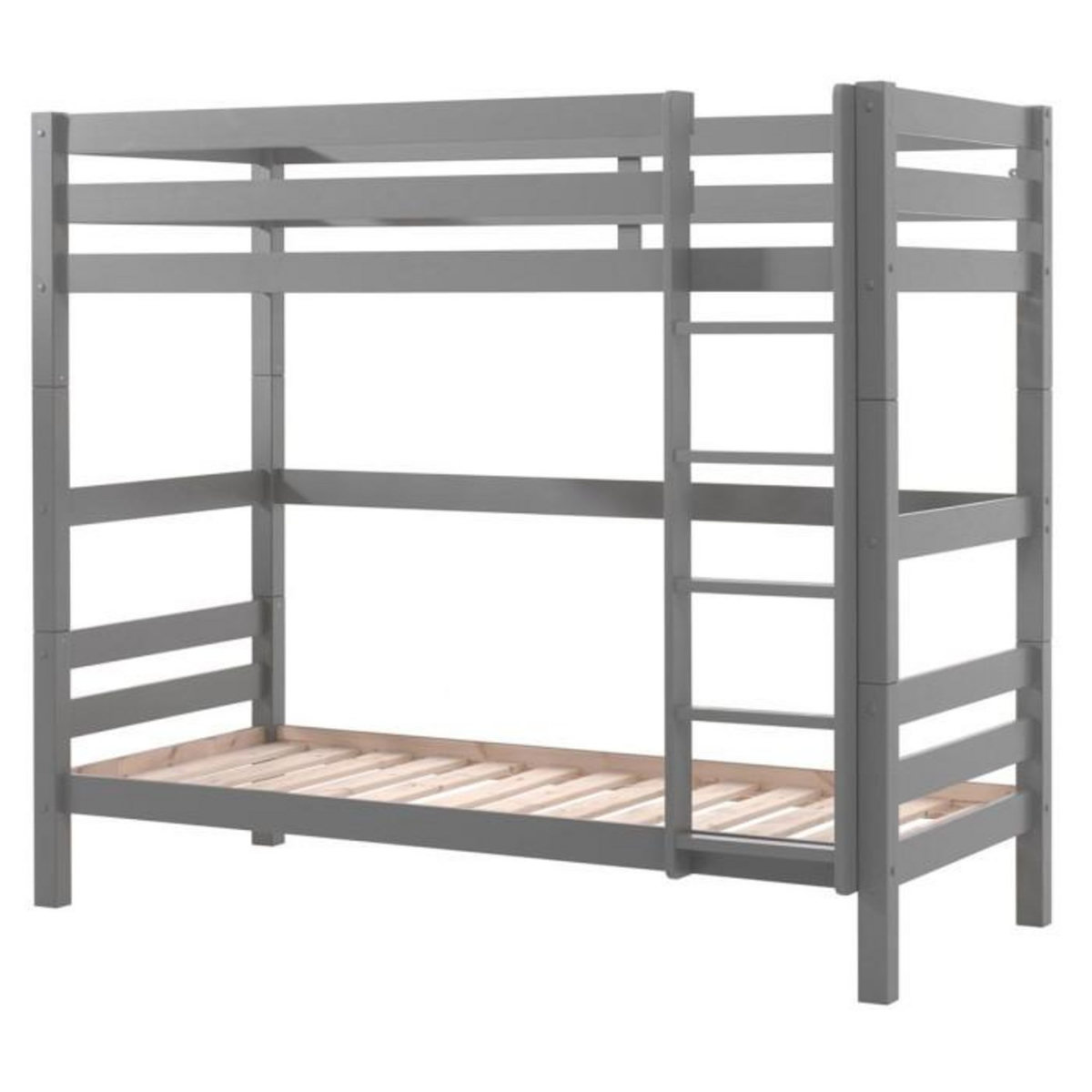 Paris Prix Lit Enfant Superposé Haut  Pino  90x200cm Gris