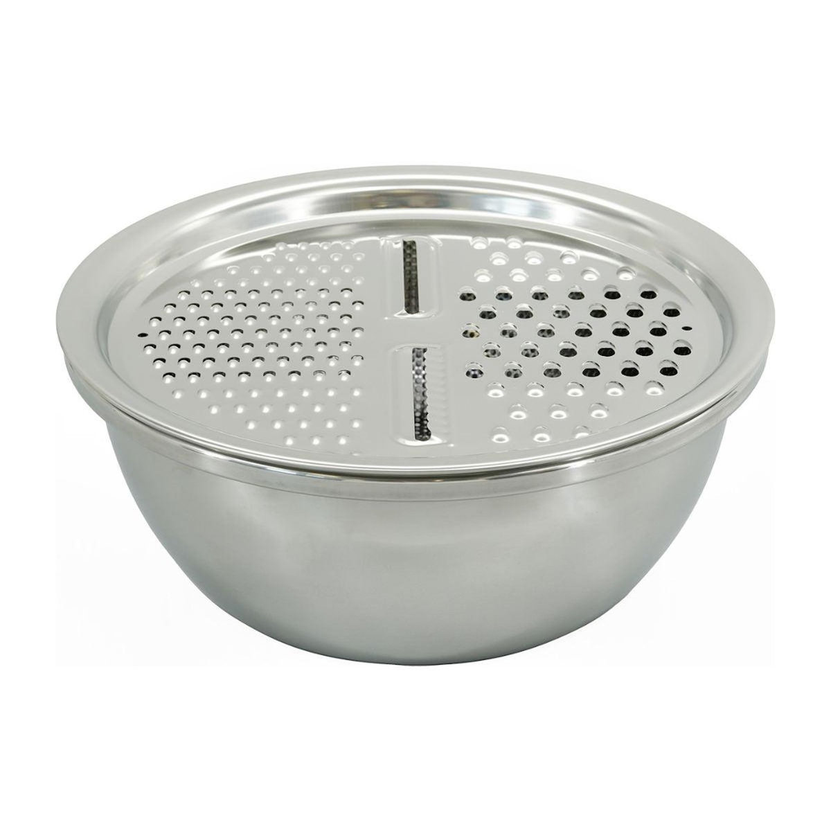 Fackelmann Set 3 en 1 Bol à Mixer, Râpe et Passoire 26 cm Fackelmann