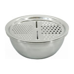 Fackelmann Set 3 en 1 Bol à Mixer, Râpe et Passoire 26 cm Fackelmann